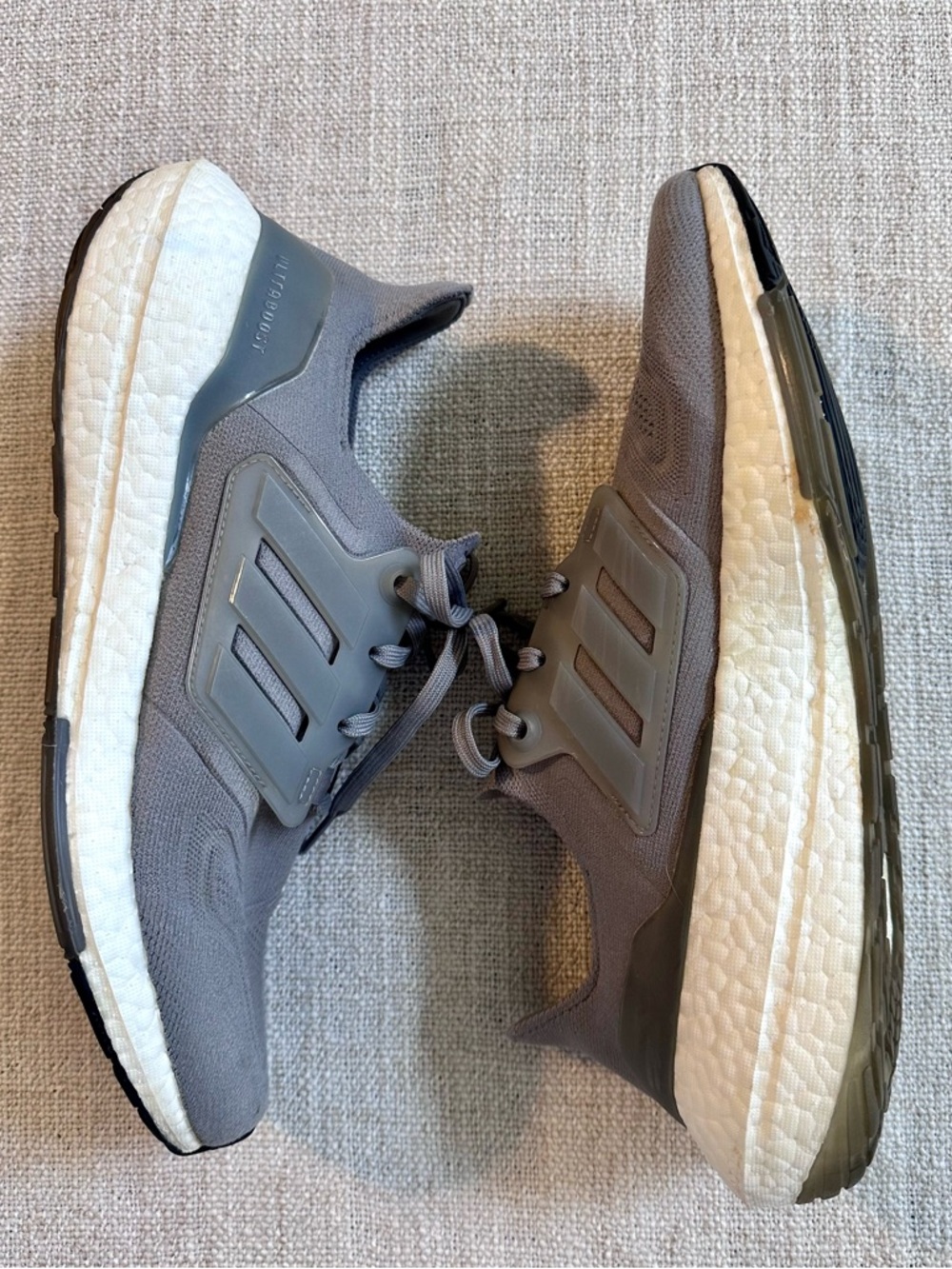 ADIDAS Ultraboost 22 Gray Running Shoe GX5460 Grey Three Athleisure Sport Men 11 - Picture 7 of 15
